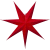 Pappersstjärna Röd 60cm
