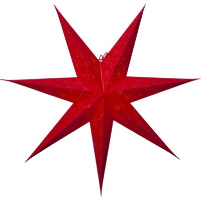 Pappersstjärna Röd 60cm